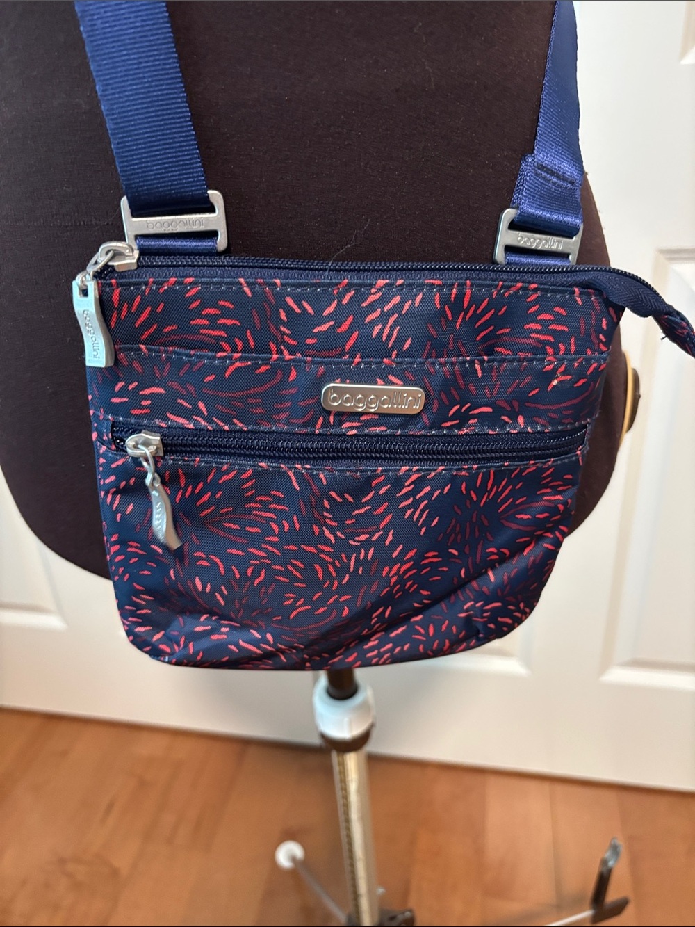 Navy Floral Crossbody Bag - Women
